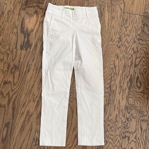 White womens golf pants